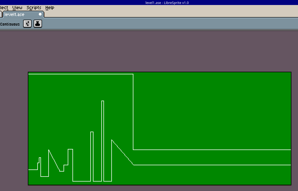 Lineart of a level